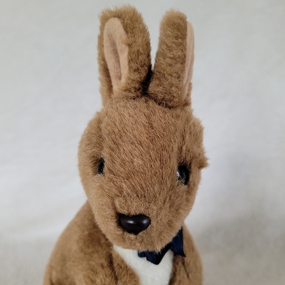 Vintage Kangaroo and baby with bowtie Toy Hut Australian plush - Picture 5 of 10